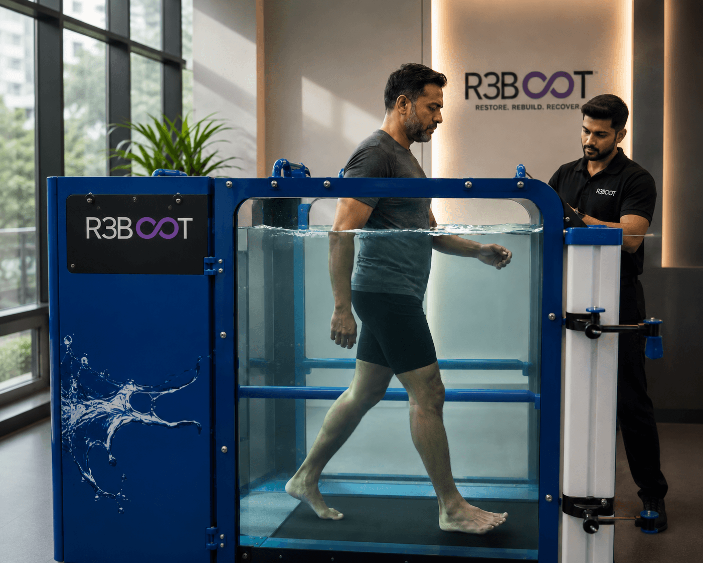 Private aqua therapy chamber at R3BOOT